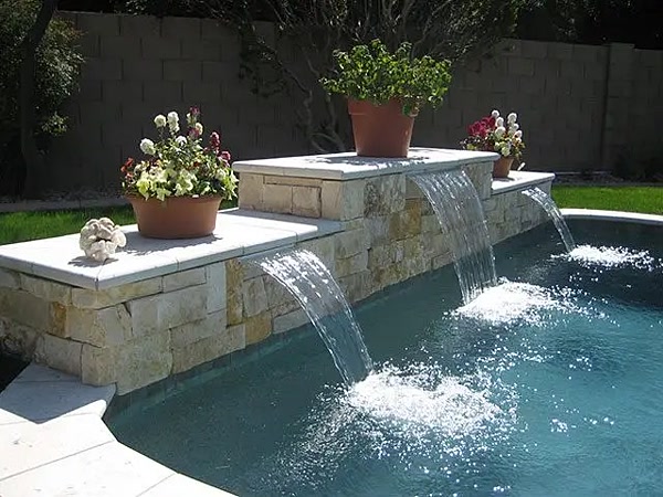 Sheer descents off the raised wall — We Fix Ugly Pools, the Valley of the Sun